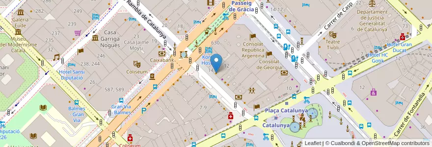 Mapa de ubicacion de Chalito en Espanha, Catalunha, Barcelona, Barcelonès, Barcelona.