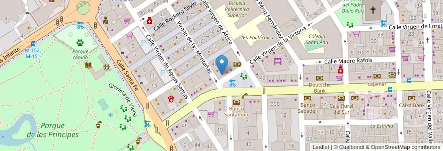 Mapa de ubicacion de Challenger Gaming Center en 西班牙, 安达鲁西亚, Sevilla, Sevilla.