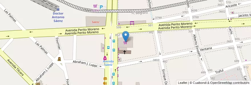 Mapa de ubicacion de Chango Mas, Nueva Pompeya en Argentina, Ciudad Autónoma De Buenos Aires, Comuna 4, Buenos Aires.
