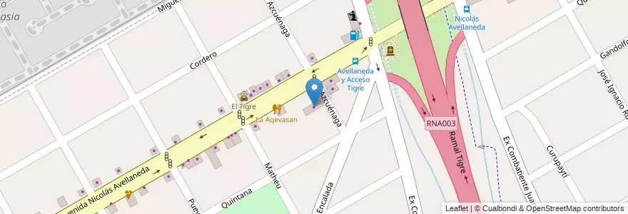 Mapa de ubicacion de Chapa Pintura en الأرجنتين, بوينس آيرس, Partido De San Fernando, Victoria.