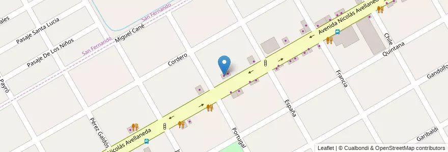 Mapa de ubicacion de Chapay Pintura en 阿根廷, 布宜诺斯艾利斯省, Partido De San Fernando, Victoria.