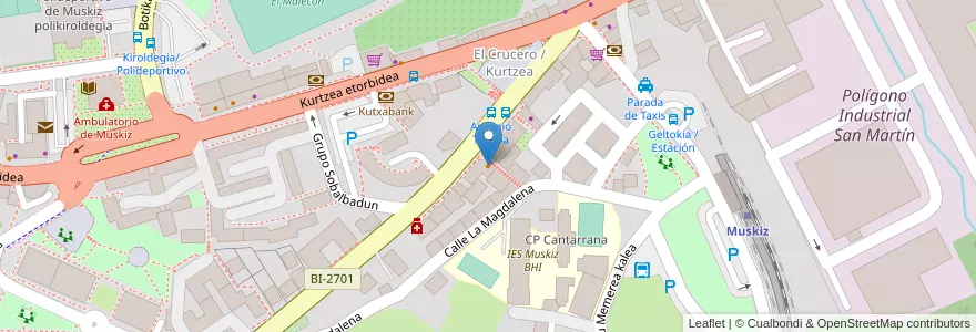 Mapa de ubicacion de Chapelet Cafe en Испания, Страна Басков, Bizkaia, Bilboaldea, Muskiz.