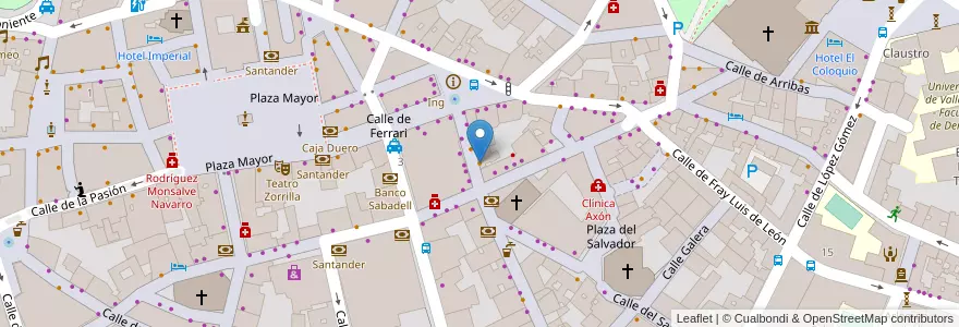 Mapa de ubicacion de Charger en Espagne, Castille-Et-León, Valladolid, Valladolid.