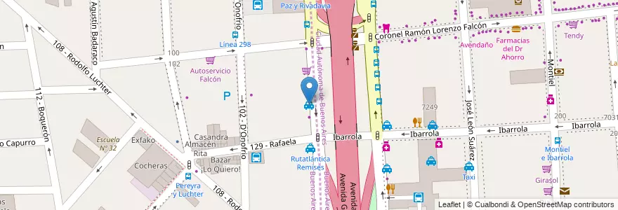 Mapa de ubicacion de Charito - Remises y Fletes en Argentinien, Ciudad Autónoma De Buenos Aires, Buenos Aires, Partido De Tres De Febrero, Ciudadela.