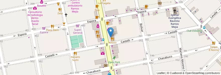 Mapa de ubicacion de Charlo Resto en Аргентина, Буэнос-Айрес, Partido De La Matanza, Ramos Mejía.