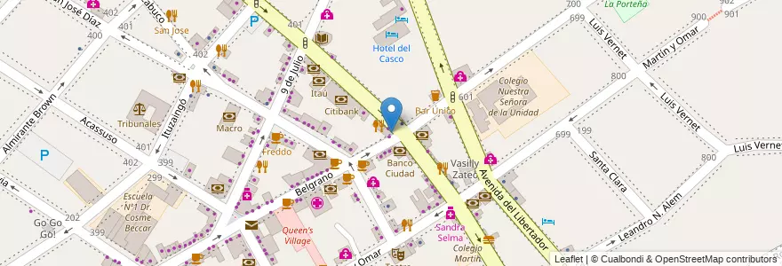 Mapa de ubicacion de Charly's Bar en Argentina, Provincia Di Buenos Aires, Partido De San Isidro, San Isidro.