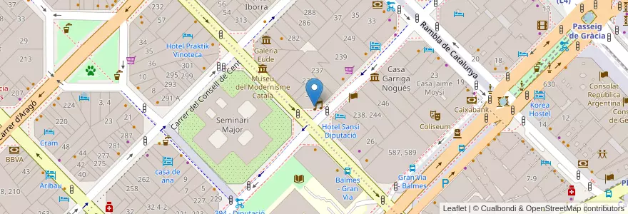 Mapa de ubicacion de Charrito en İspanya, Catalunya, Barcelona, Barcelonès, Barcelona.