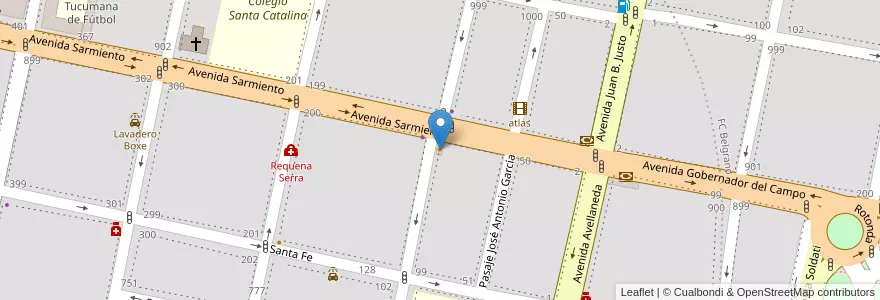 Mapa de ubicacion de Che! Pizza en Argentinië, Tucumán, San Miguel De Tucumán, Departamento Capital, San Miguel De Tucumán.