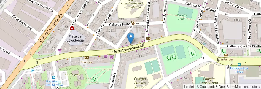 Mapa de ubicacion de Cheers en إسبانيا, منطقة مدريد, منطقة مدريد, Área Metropolitana De Madrid Y Corredor Del Henares, Fuenlabrada.