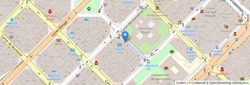 Mapa de ubicacion de Cheese's art en Spanje, Catalonië, Barcelona, Barcelonès, Barcelona.
