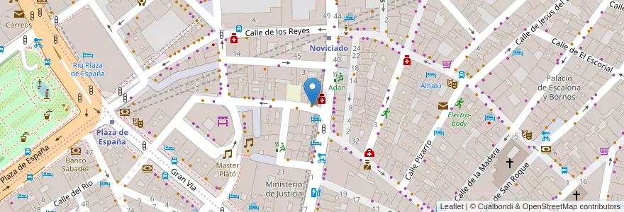 Mapa de ubicacion de Chef Panda en Испания, Мадрид, Мадрид, Área Metropolitana De Madrid Y Corredor Del Henares, Мадрид.