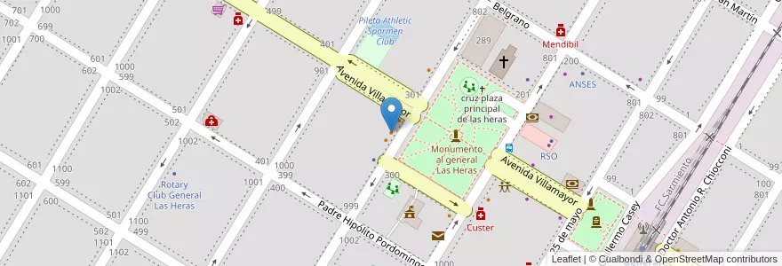 Mapa de ubicacion de Cheff Empanadas & Pizza en Argentine, Province De Buenos Aires, Partido De General Las Heras, General Las Heras.