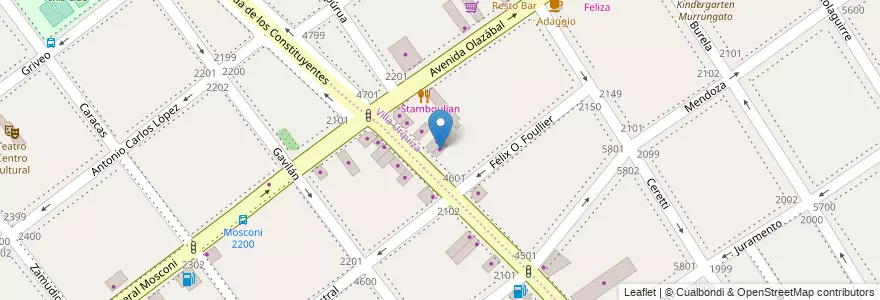 Mapa de ubicacion de Cheff Group, Villa Urquiza en Arjantin, Ciudad Autónoma De Buenos Aires, Comuna 12, Buenos Aires.