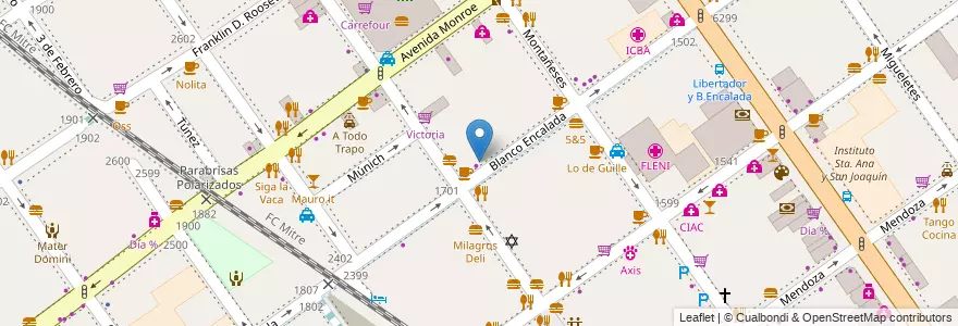 Mapa de ubicacion de Cherry, Belgrano en 阿根廷, Ciudad Autónoma De Buenos Aires, 布宜诺斯艾利斯, Comuna 13.