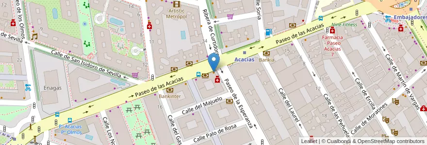 Mapa de ubicacion de Chesscafé en إسبانيا, منطقة مدريد, منطقة مدريد, Área Metropolitana De Madrid Y Corredor Del Henares, مدريد.