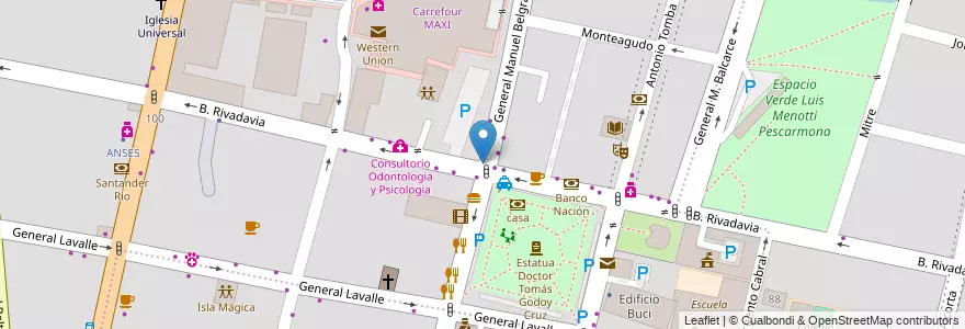 Mapa de ubicacion de Chester en Arjantin, Şili, Mendoza, Godoy Cruz, Departamento Godoy Cruz, Distrito Ciudad De Godoy Cruz.