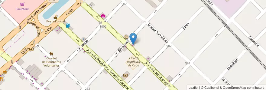 Mapa de ubicacion de Chevrolet en Arjantin, Buenos Aires, Partido De San Fernando, San Fernando.
