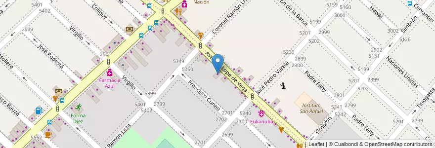Mapa de ubicacion de Chevrolet Repuestos, Villa Real en 阿根廷, Ciudad Autónoma De Buenos Aires, 布宜诺斯艾利斯省, 布宜诺斯艾利斯, Comuna 10.