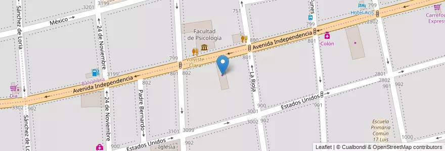 Mapa de ubicacion de Chevrolet, San Cristobal en アルゼンチン, Ciudad Autónoma De Buenos Aires, Comuna 3, ブエノスアイレス.