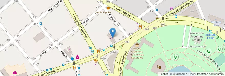 Mapa de ubicacion de Chevrolet, Villa Crespo en アルゼンチン, Ciudad Autónoma De Buenos Aires, ブエノスアイレス, Comuna 6.