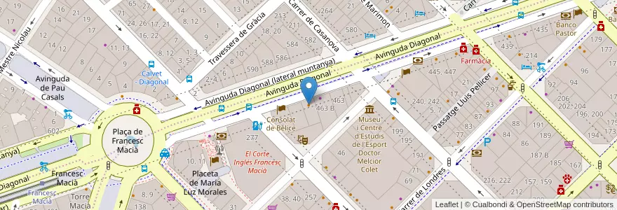 Mapa de ubicacion de Chez Coco en Espanha, Catalunha, Barcelona, Barcelonès, Barcelona.
