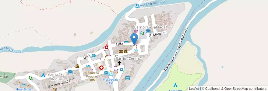Mapa de ubicacion de Chez Didier en Arjantin, Finca El Potrero, Salta, Departamento Iruya, Municipio Iruya.