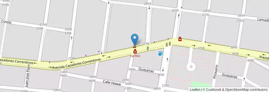 Mapa de ubicacion de Chiches en الأرجنتين, Corrientes, Departamento Capital, Corrientes, Corrientes.