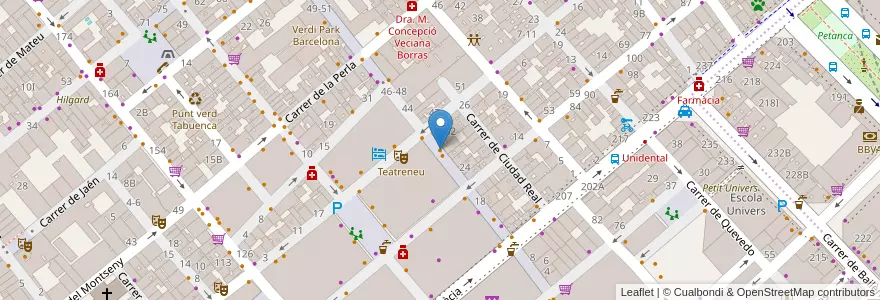 Mapa de ubicacion de Chido One en İspanya, Catalunya, Barcelona, Barcelonès, Barcelona.