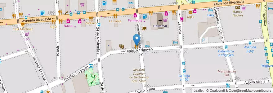Mapa de ubicacion de Chifa Lio San, Balvanera en الأرجنتين, Ciudad Autónoma De Buenos Aires, Comuna 3, Buenos Aires.
