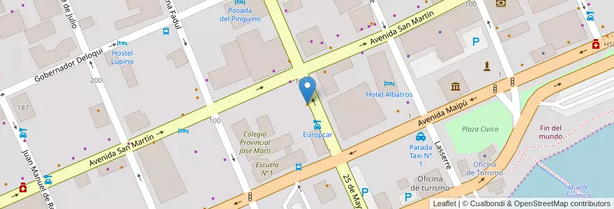 Mapa de ubicacion de Chiko en アルゼンチン, Departamento Ushuaia, チリ, ティエラ・デル・フエゴ州, Ushuaia.