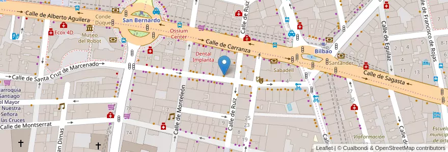 Mapa de ubicacion de Chilango en Испания, Мадрид, Мадрид, Área Metropolitana De Madrid Y Corredor Del Henares, Мадрид.
