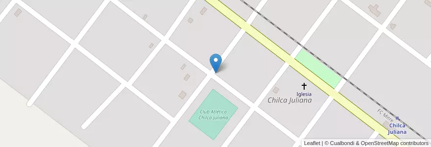 Mapa de ubicacion de Chilca Juliana en アルゼンチン, サンティアゴ・デル・エステロ州, Departamento Salavina, Chilca Juliana.