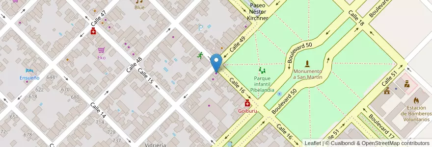 Mapa de ubicacion de Chilim Balam en Argentinië, Buenos Aires, Partido De Colón, Colón.