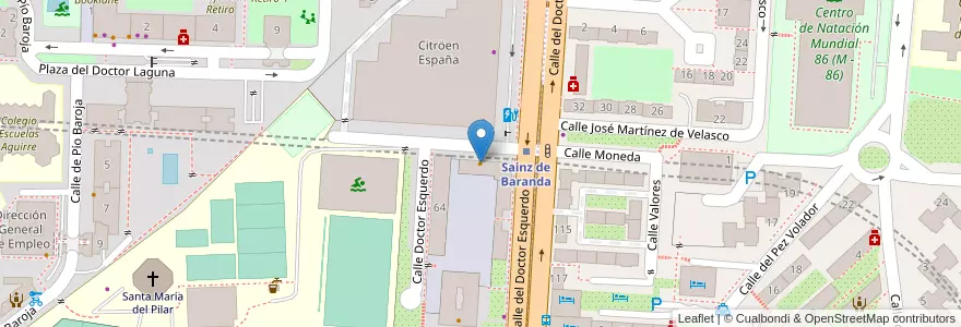 Mapa de ubicacion de China City en إسبانيا, منطقة مدريد, منطقة مدريد, Área Metropolitana De Madrid Y Corredor Del Henares, مدريد.