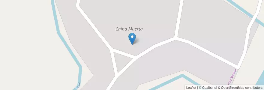 Mapa de ubicacion de China Muerta en Argentina, Chile, Neuquén, Departamento Confluencia, Municipio De Plottier, Plottier.