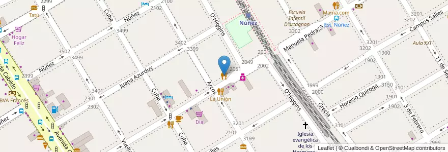 Mapa de ubicacion de China Wok, Nuñez en Argentina, Ciudad Autónoma De Buenos Aires, Buenos Aires, Comuna 13.