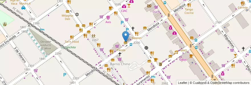 Mapa de ubicacion de China Work Express, Belgrano en الأرجنتين, Ciudad Autónoma De Buenos Aires, Buenos Aires, Comuna 13.