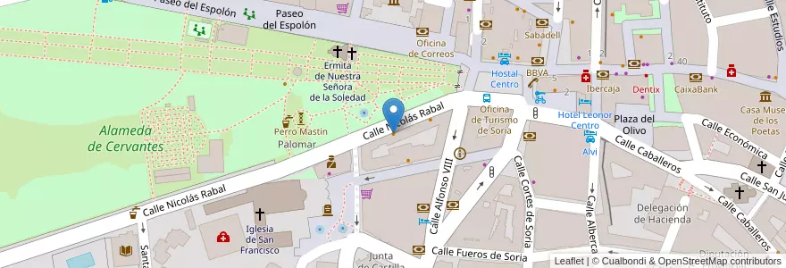 Mapa de ubicacion de Chinatown en Испания, Кастилия И Леон, Soria, Soria, Comarca De Soria.