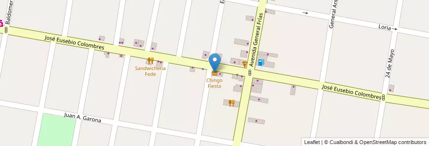 Mapa de ubicacion de Chingo Fiesta en Argentina, Buenos Aires, Partido De Lomas De Zamora, Lomas De Zamora.