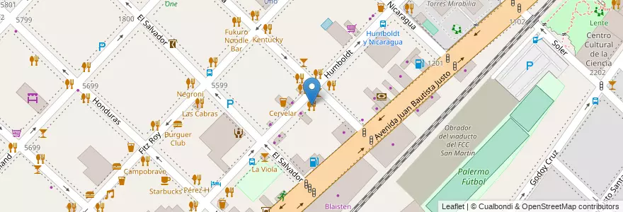 Mapa de ubicacion de Chipper, Palermo en آرژانتین, Ciudad Autónoma De Buenos Aires, Buenos Aires.