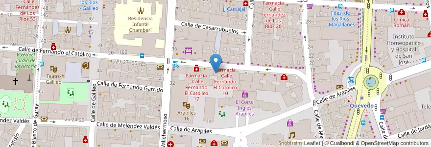 Mapa de ubicacion de Chiqui en España, Comunidad De Madrid, Comunidad De Madrid, Área Metropolitana De Madrid Y Corredor Del Henares, Madrid.