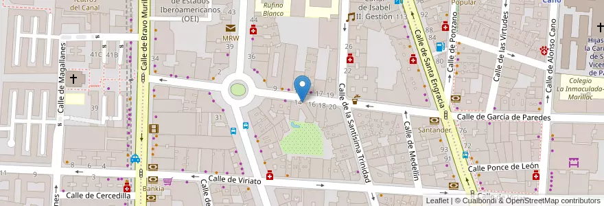 Mapa de ubicacion de Chiquitín García de Paredes en Испания, Мадрид, Мадрид, Área Metropolitana De Madrid Y Corredor Del Henares, Мадрид.