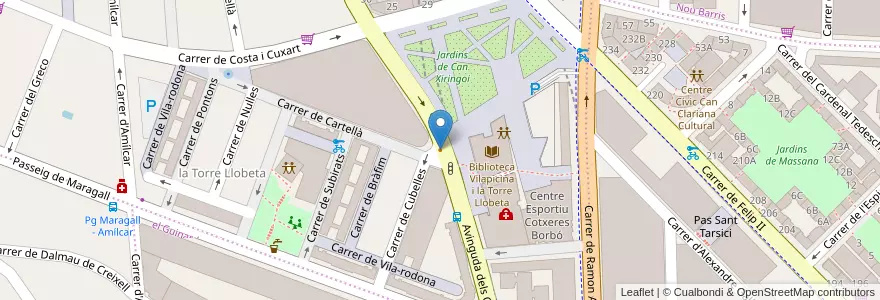 Mapa de ubicacion de Chirimás Café en İspanya, Catalunya, Barcelona, Barcelonès, Barcelona.