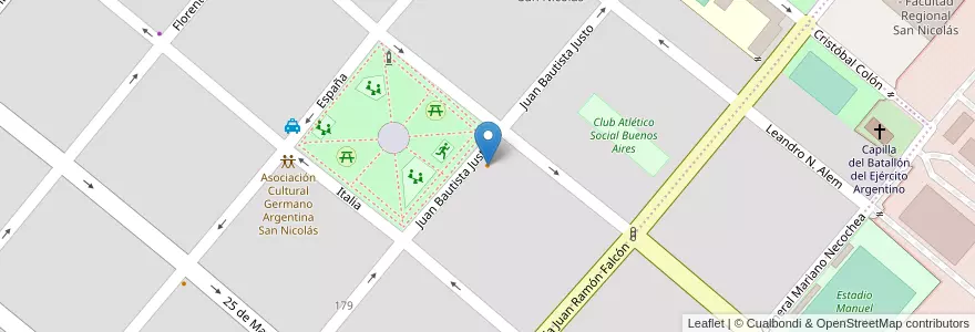 Mapa de ubicacion de Chisa Sushi en Argentina, Buenos Aires, Partido De San Nicolás, San Nicolás De Los Arroyos.