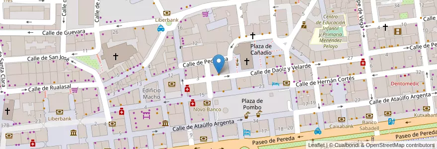 Mapa de ubicacion de Chocolateria Aliva en Испания, Кантабрия, Кантабрия, Santander, Santander.