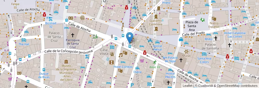Mapa de ubicacion de Chocolatería Cafetería Maestro Churrero en 스페인, Comunidad De Madrid, Comunidad De Madrid, Área Metropolitana De Madrid Y Corredor Del Henares, 마드리드.