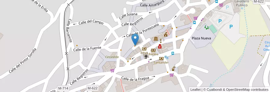 Mapa de ubicacion de Chocolatería Teo en إسبانيا, منطقة مدريد, منطقة مدريد, Cuenca Del Guadarrama, Cercedilla.