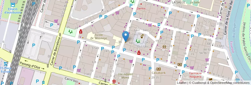 Mapa de ubicacion de Chojiro Sushi Bar en Испания, Каталония, Жирона, Gironès, Жирона.