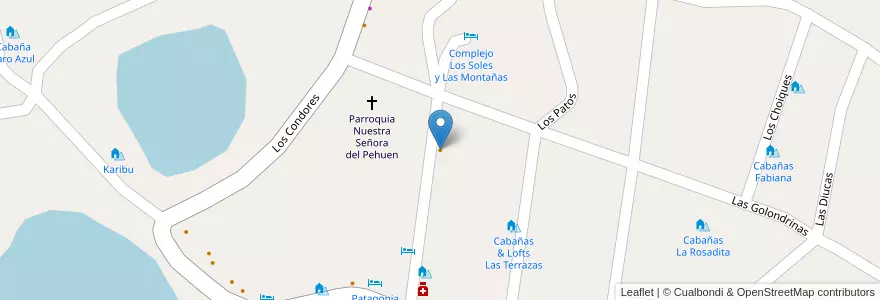 Mapa de ubicacion de Chokolhaa en الأرجنتين, تشيلي, نيوكوين, Departamento Aluminé.