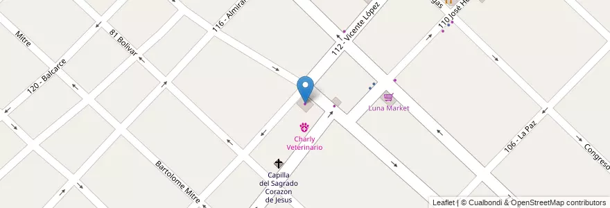 Mapa de ubicacion de Cholo Vazquez en Argentinië, Buenos Aires, Partido De General San Martín, Villa Ballester.